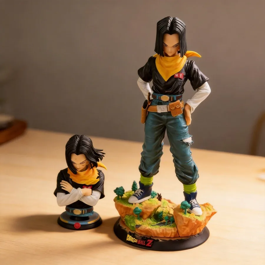 

Фигурка Android 17 из Dragon Ball Black Pearl, 29 см, модель для декора рабочего стола, украшение для автомобиля, коллекционный подарок, игрушка