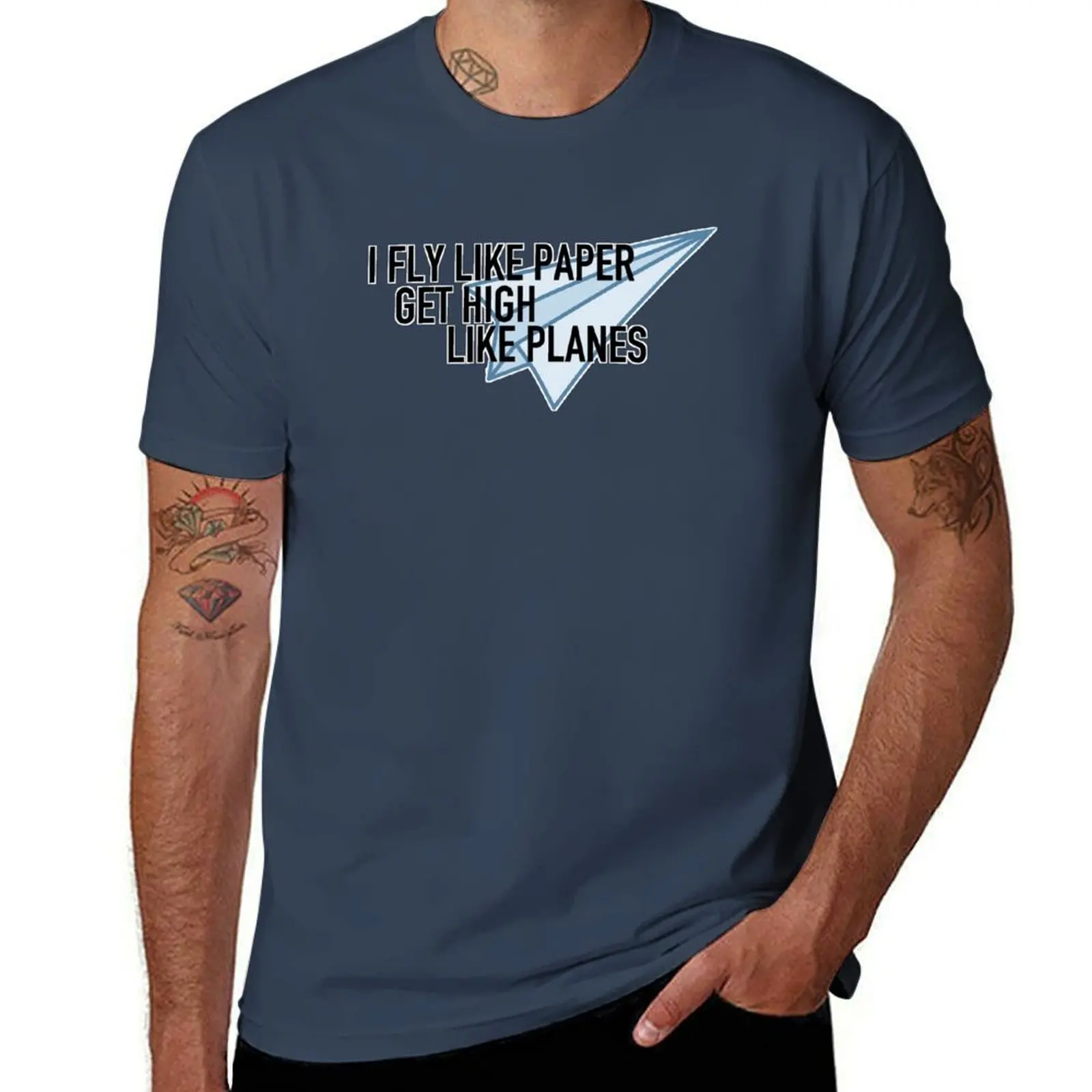 paper planes M.I.A T-Shirt Basic Plain Short Sleeve Crew Neck Tee