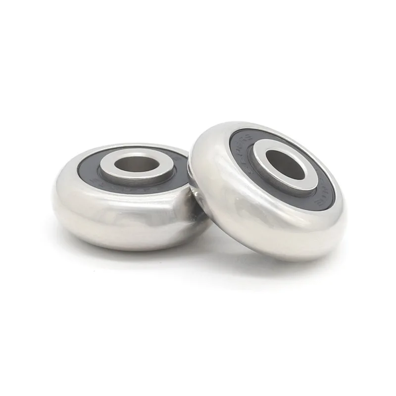 Non-standard special bearing S608RS outer ring O-shaped roller 304 stainless steel deep groove ball bearing wholesale