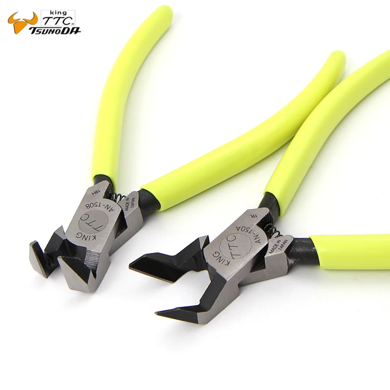 Japan King TTC 6Inch AN-150A 45 or AN-150B 90 Degree Curved Blade Plastic Nippers Diagonal Cutting Pliers