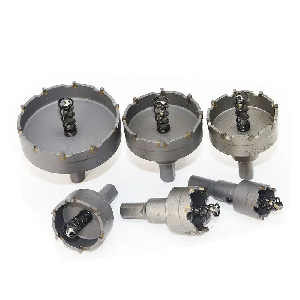 

6 шт./компл. твердосплавный наконечник TCT, сверло, кольцевая пила 22 мм-65 мм, набор сверл, кольцевая пила, резак для сверления из нержавеющей стали, металлического сплава