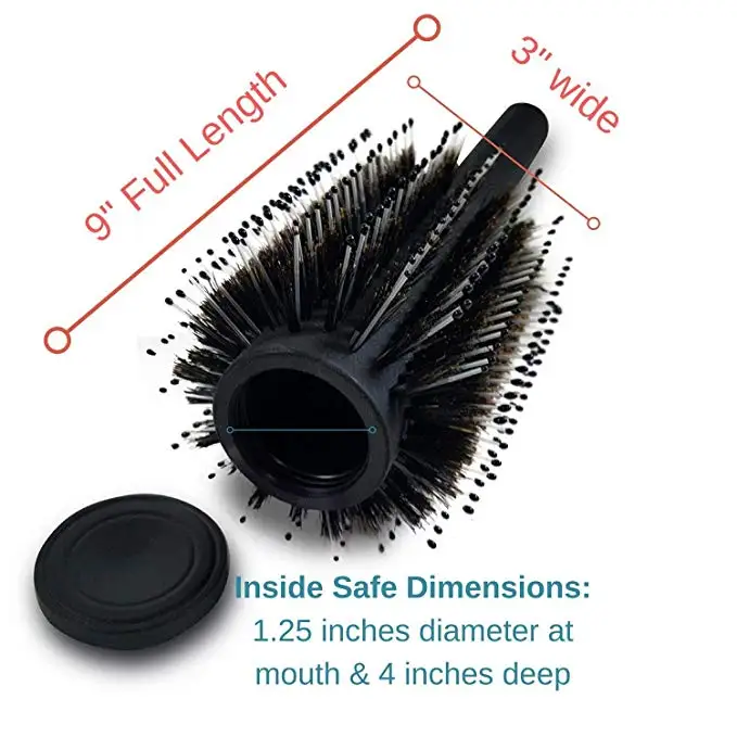 Hair Brush Diversion Safe Stash Can Diversion Can Secret Container Stash Safe Box Hidden Safe with a food grade smell proof bag