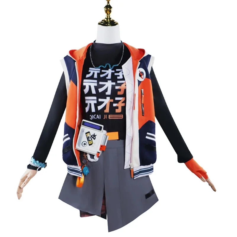 Disfraz de Cosplay CyBelle ZZZ Zenless Zone Zero Wise hombre mujer chica jugador Akira Bel conjunto completo peluca Halloween Navidad