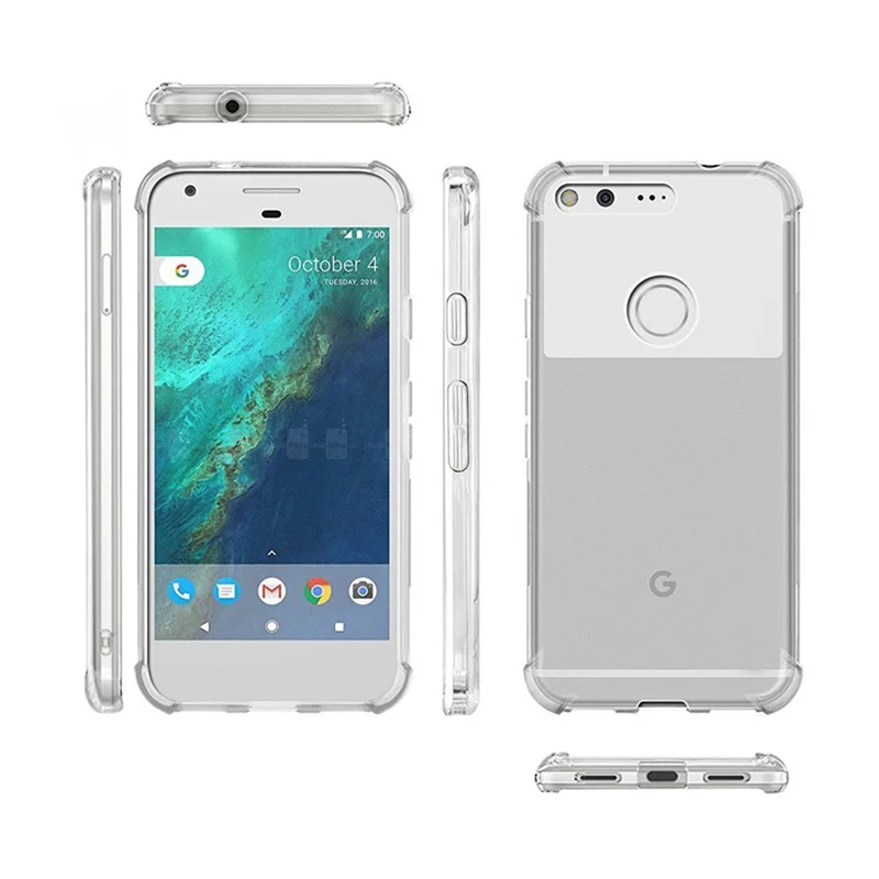 For Google Pixel XL PixelXL Case Air Cushion Shockproof Silicone Soft Back Cover For Google Pixel 1 XL Pixel1XL Airbag TPU Case