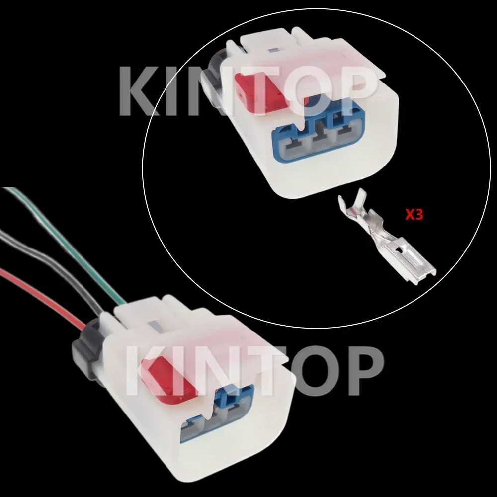 

1 Set 3 Pins AC Assembly Auto Plastic Housing Waterproof Connector With Wires Automobile Wire Cable Socket 54200311 38152-6