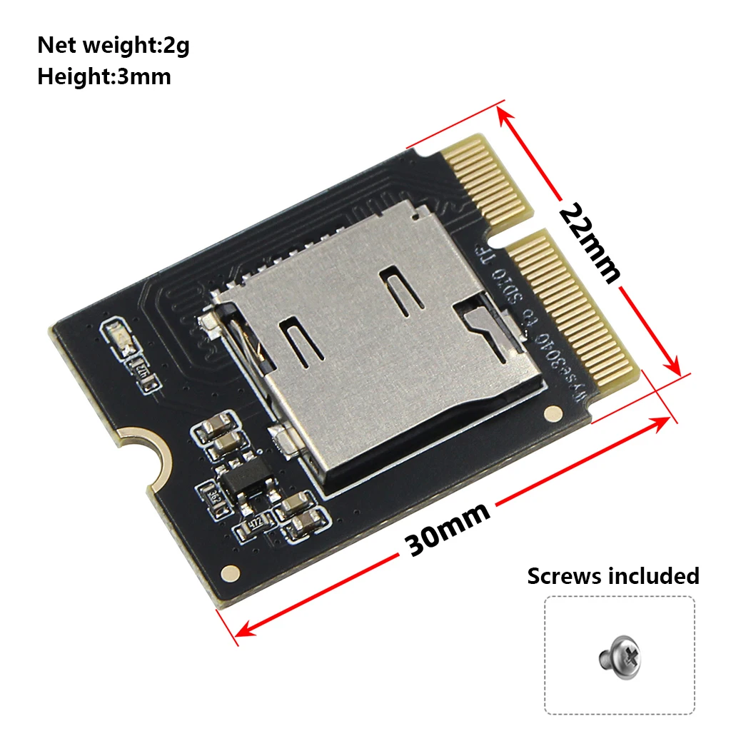 NGFF E-Key zu TF-Karten-Adapter für Dell Wyse 3040, SDIO/EMMC-Modus mit Stromschutz, Thin-Client-Speichererweiterung – Detail 3