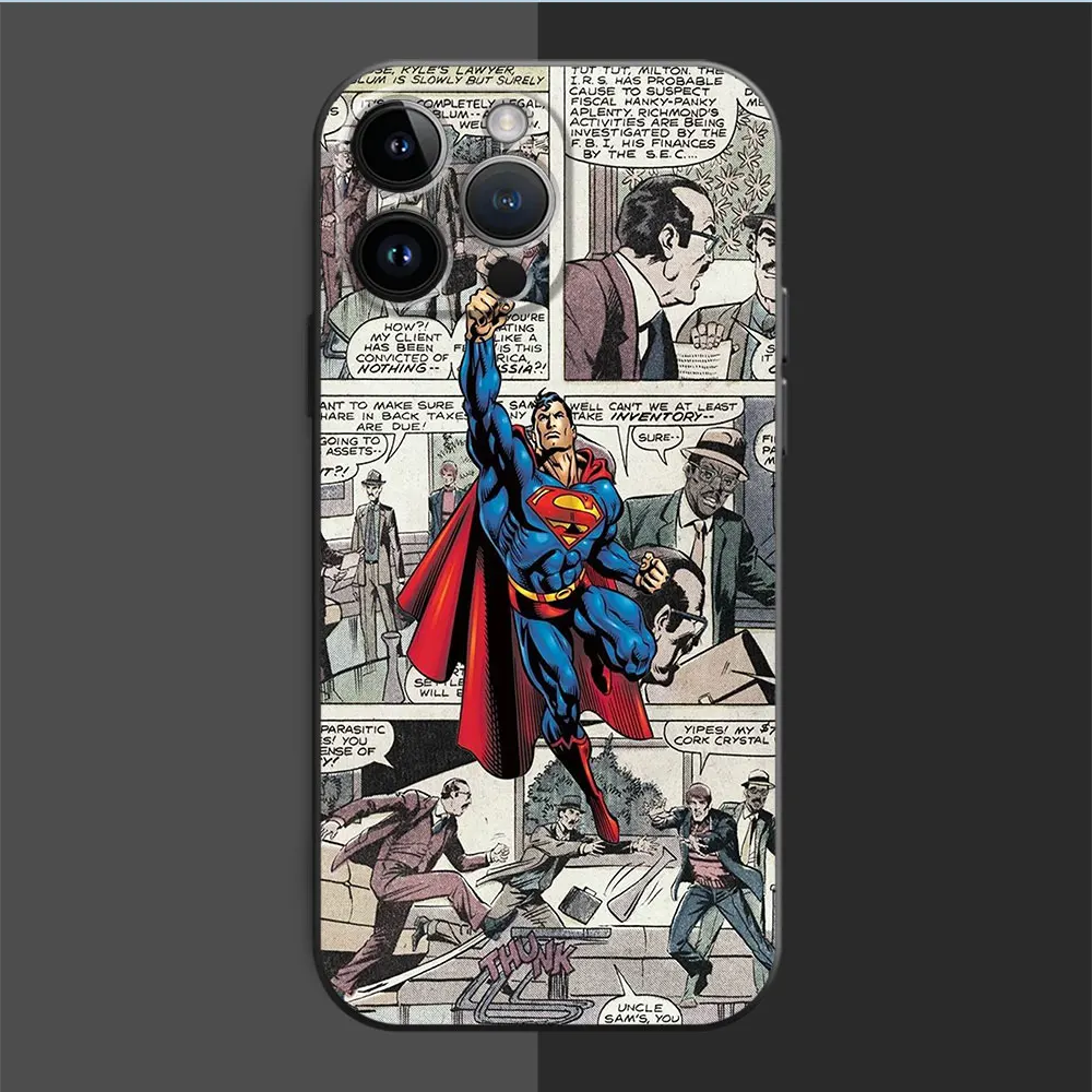 เคสโทรศัพท์ Comics Marvel Avengers สำหรับ iPhone 13 Pro 8 PLUS 14 SE 11 12 MINI XS x XR 15 PRO MAX XS เคส TPU แบบนิ่ม