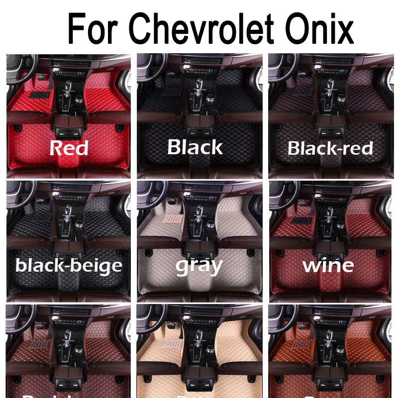

Custom Car Floor Mats For Chevrolet Onix Prisma 2020 2021 2022 2023 Waterproof Accessories