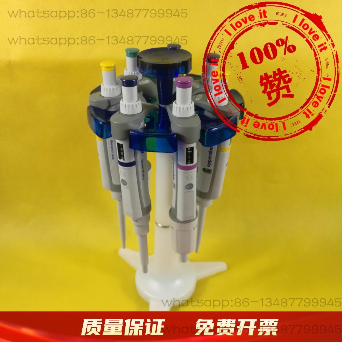 Pipette Bracket, Disc Rotatable and Can Hang 7, Pipette Gun Blue Bracket, Special