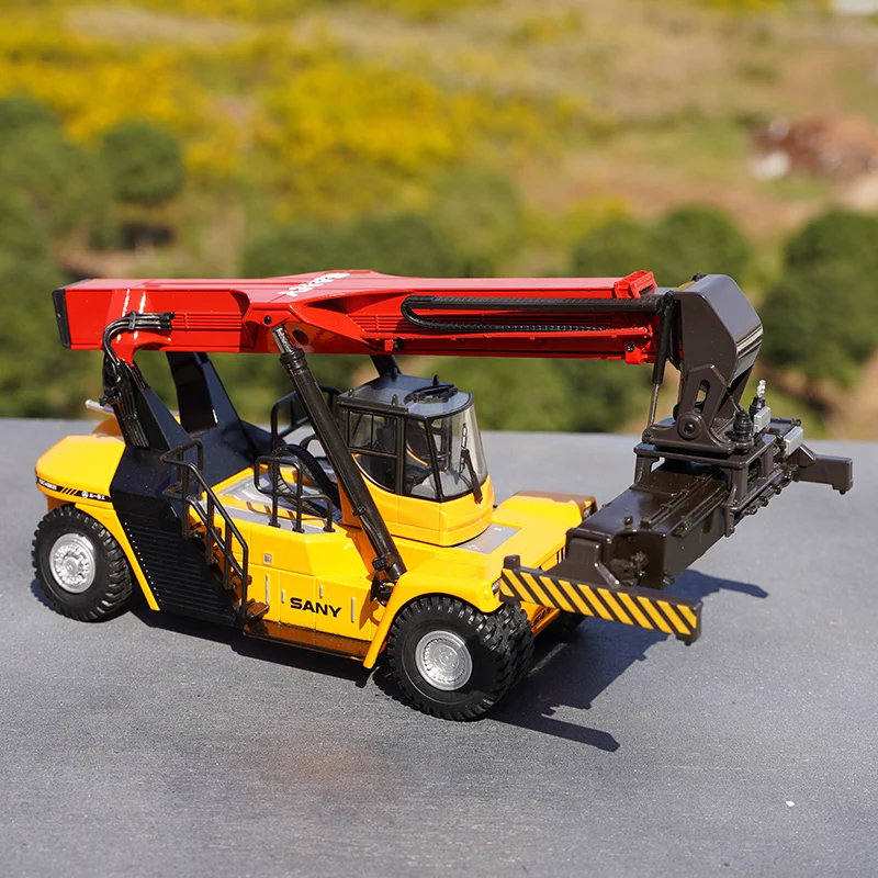 Authentic 1:50 Sany Diecast Container Reach Stacker crane models metal forklift stacking miniatures zinc alloy shocker toy