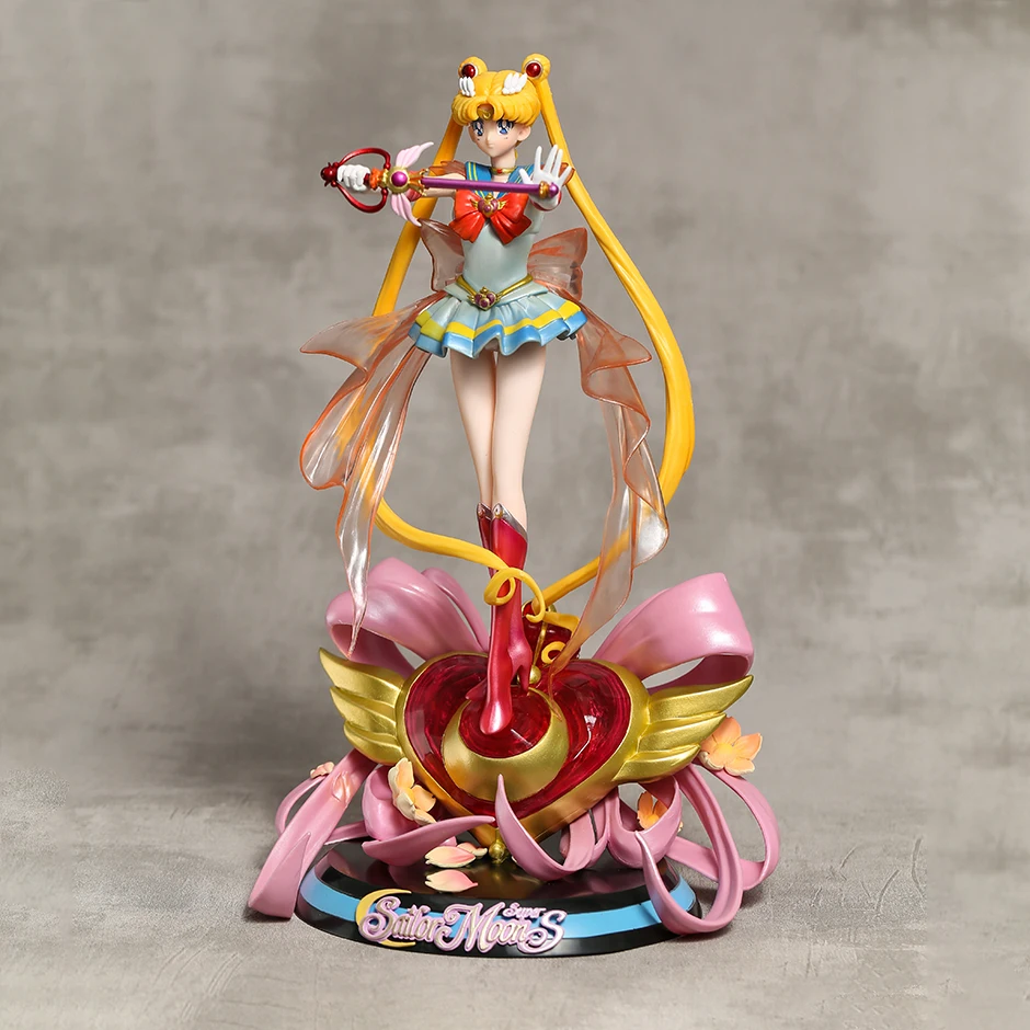 34cm Sailor Moon Super GK Tsukino Usagi Collection Figure Figurine Model Statue