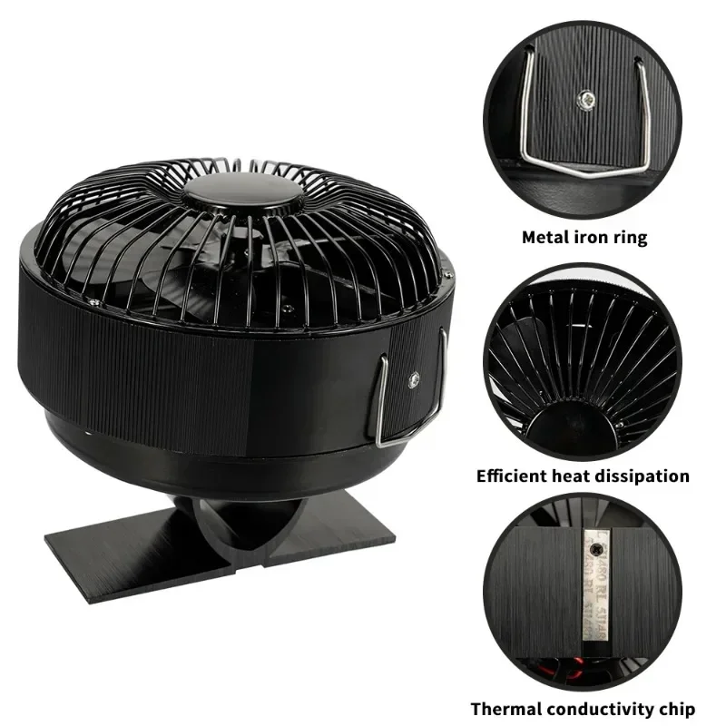

Furniture For 5 Blades Heat Powered Stove Fan Free-standing Fireplace Fan Log Wood Burner Quiet Home Fan Efficient Energy Heat