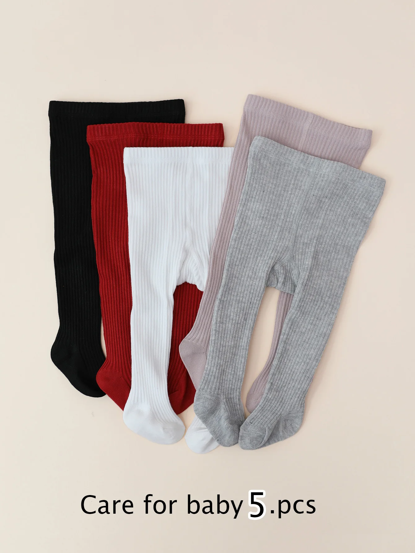 

5 Pairs Girls Stripe Leggings with Bownots, Fashion Soft Non-Slip Cute Childrens' Pantyhose for 0-12 Years Little Babies and Kids