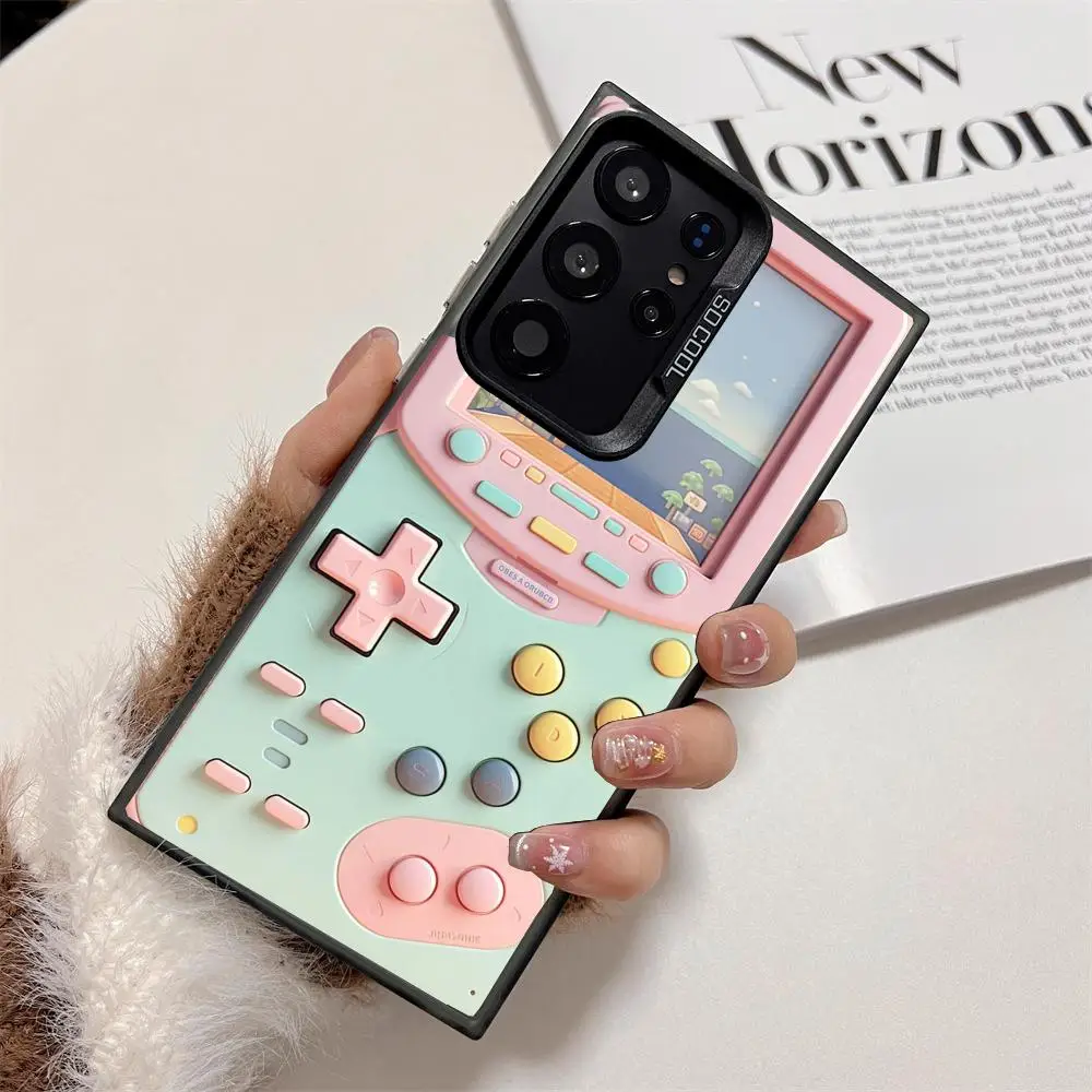 

Game console case for Galaxy S25 S24 S23 S22 S21 S20 Ultra/ FE/Plus shock-proof rear cover anti-fingerprint