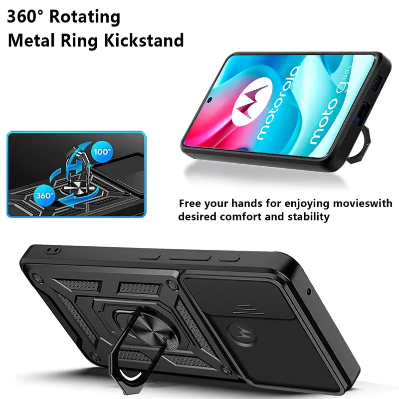 For Motorola Moto G60 G60S Case  Camera Lens Protective Magnetic Armor Shockproof Case For Moto G 60 G60S G60 S Back Cover