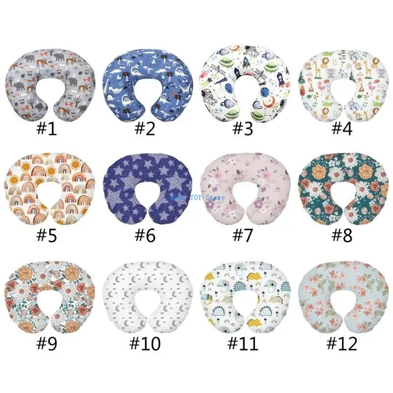 

24BE Breastfeeding Pillow Cover Nursing Pillow Case Slipcover Newborns Bedding Stuff