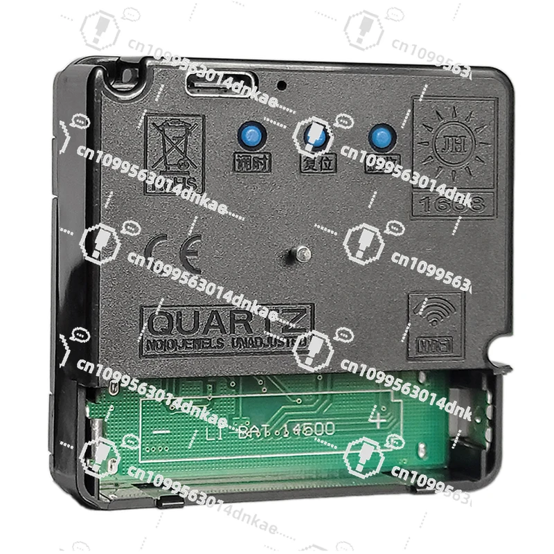 التوقيت التلقائي واي فاي ساعة حركة ساعة حائط ساعة معلقة عبر غرزة الملحقات الصامتة الكوارتز راديو موجة العالمي