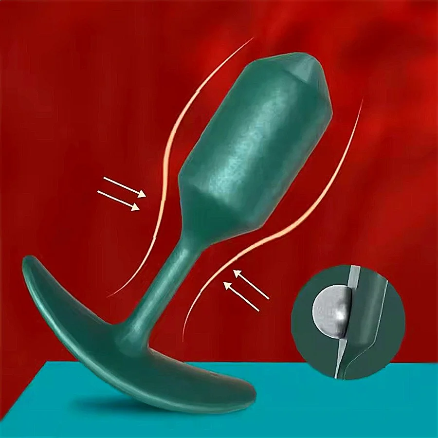 Plug Anal à bille en acier à gravité intégré, masseur de Prostate portable, bouchons de fesses, entraîneur de serrage, jouets sexuels érotiques pour femmes et hommes
