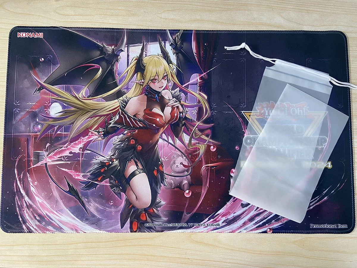 YuGiOh Playmat Lacrima The Crimson Tears TCG CCG Коврик для настольной игры Коврик для карточных игр Противоскользящий резиновый коврик для мыши Бесплатная сумка