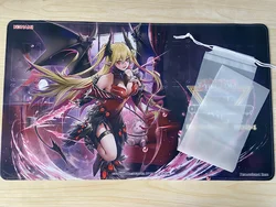 YuGiOh Playmat Lacrima The Crimson Tears TCG CCG Mat Board Game Pad Trading Card Game Mat Anti-slip Rubber Mouse Pad Free Bag