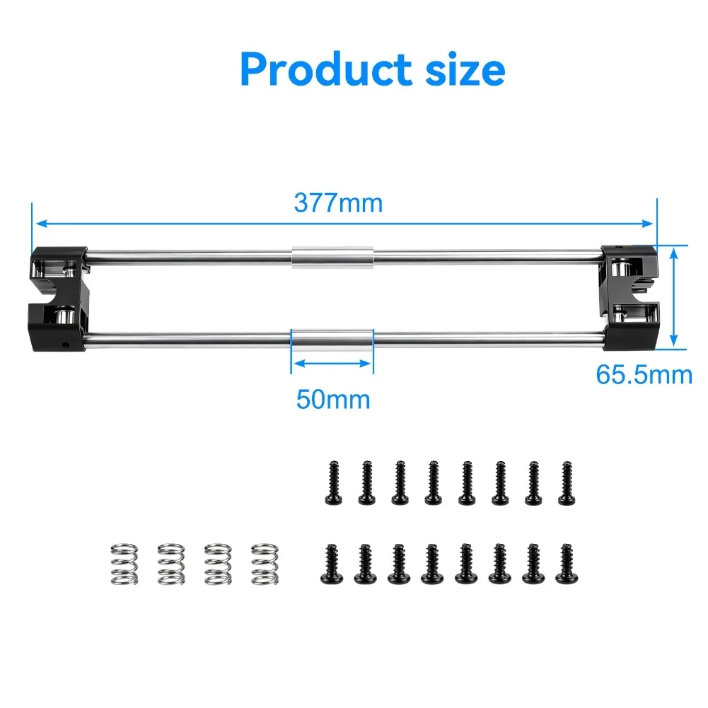 X Assembly Kit Designed for BambuLab For X1 and For P1 For 3D Printers Metal Plastic Construction 377 65.5mm Size