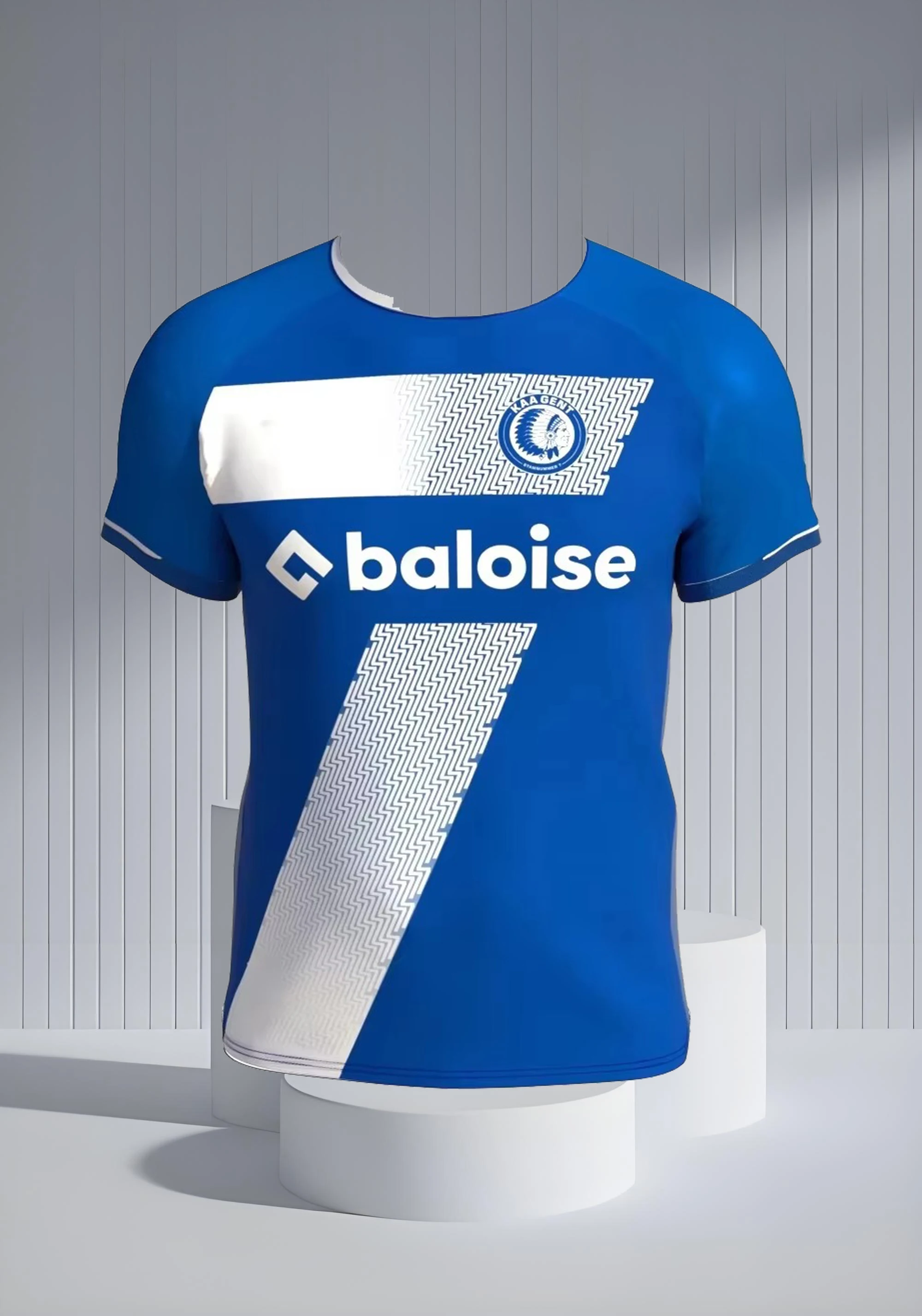 

2025 New Product 2024-25 Season KAA Ghent Men Football Shirt for Wen Women Short-sleeved Loose Training T-shirt