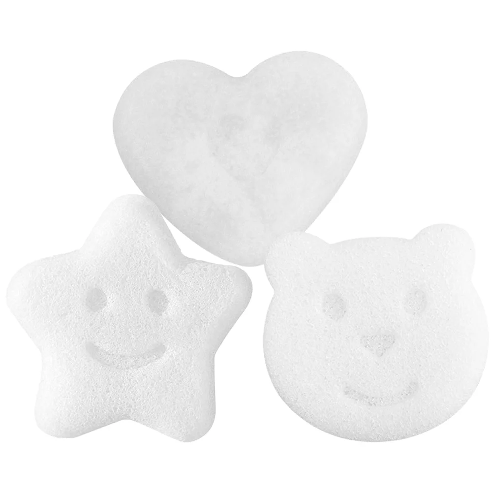 3 قطعة تنظيف الجلد دش الإسفنج لينة التقشير حمام منظف الجسم المحمولة غسل الوجه لوازم الوجه الإسفنج #4