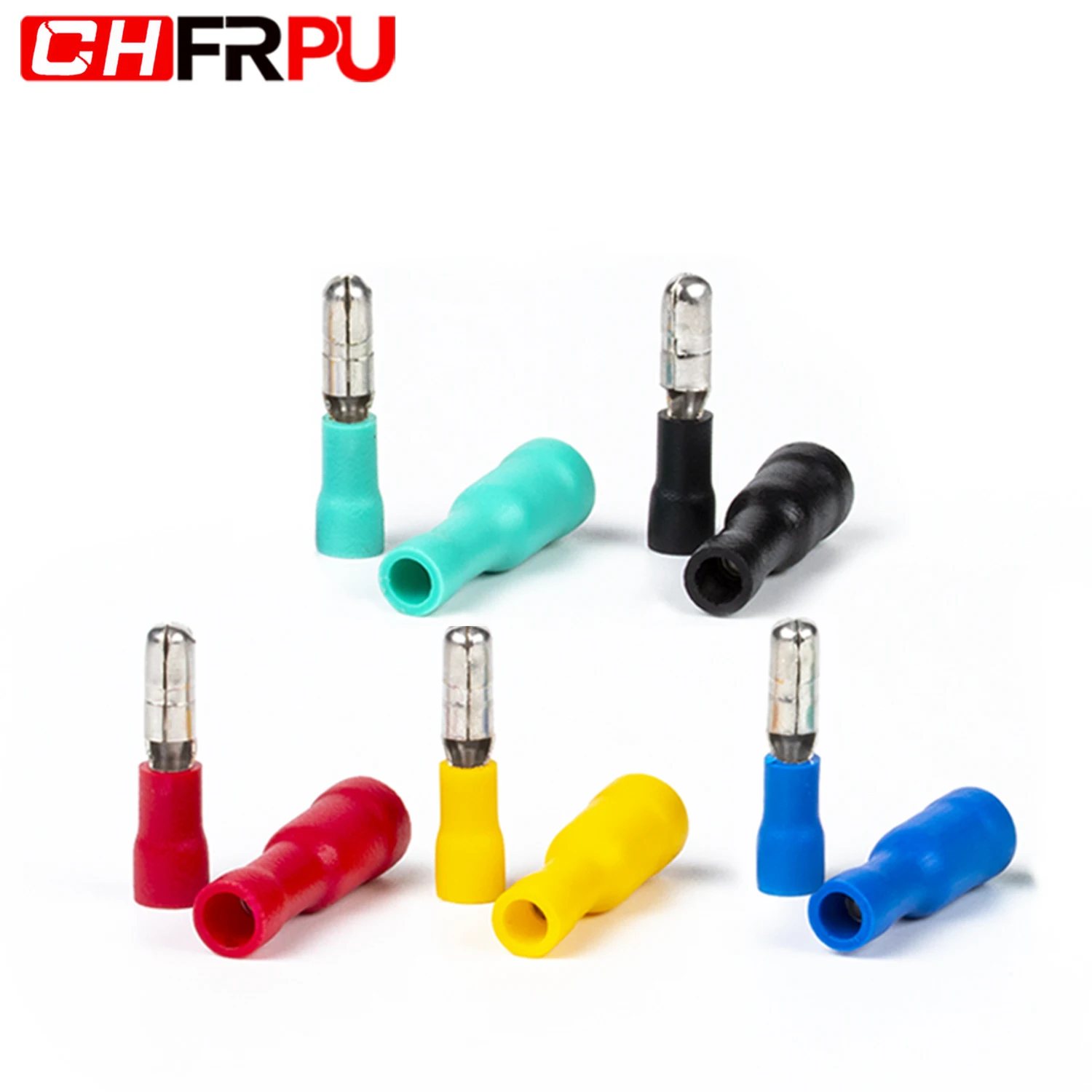 CHFRPU Male Female Butt Bullet Connector Crimp Terminal MPD/FRD1.25 MPD/FRD2 MPD/FRD5 Electric cable Quick Connect 50set 100pcs