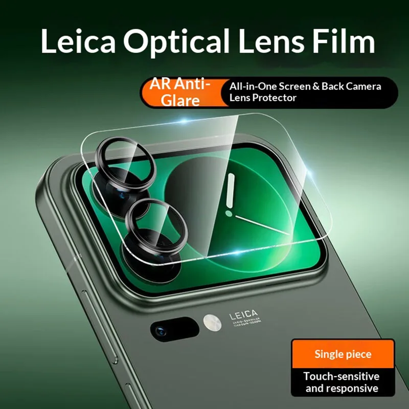 

Задняя защитная пленка для объектива камеры из закаленного стекла 3D для Xiaomi 17 Pro Max, защитная пленка для объектива Xiaomi 17 Pro