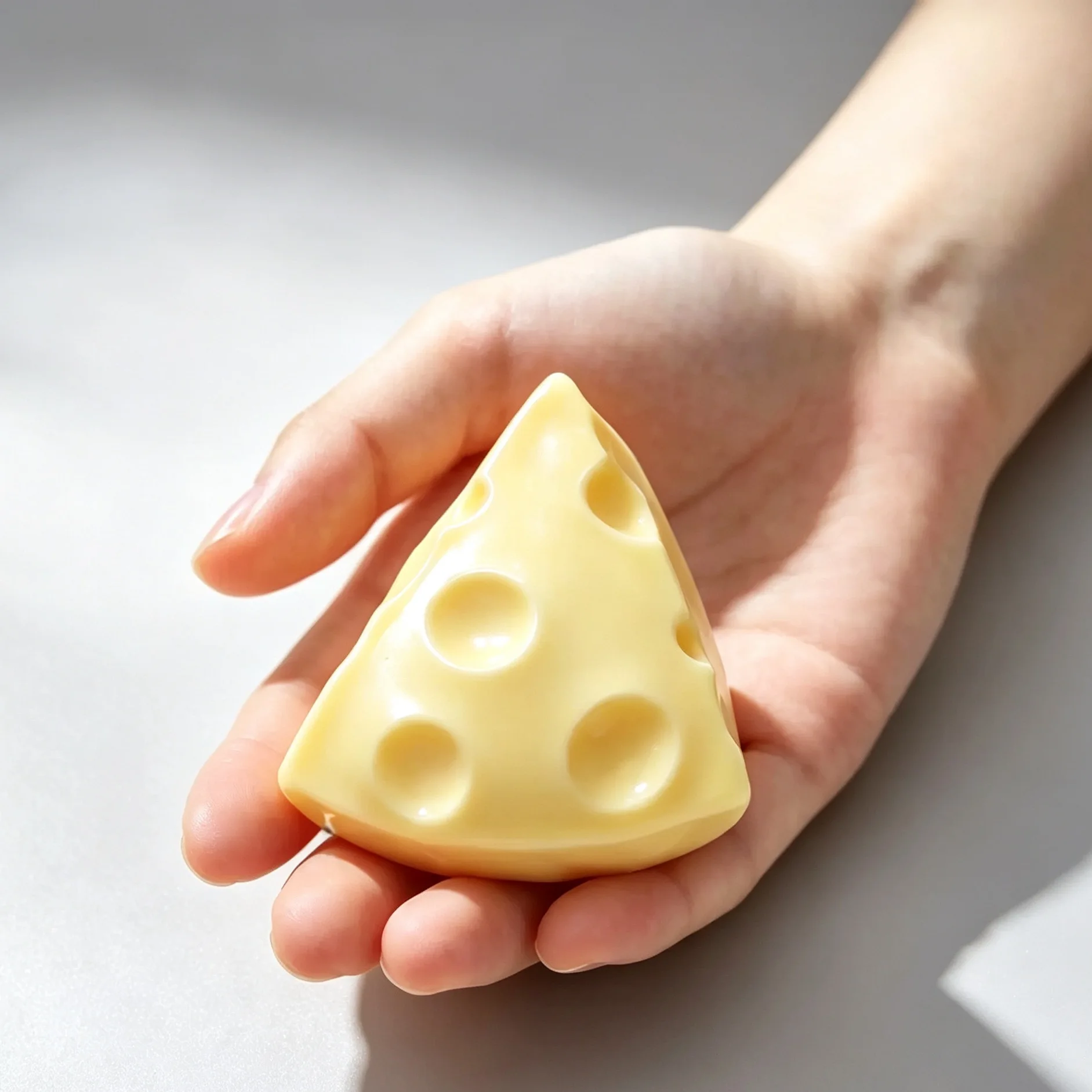 Vaseline Cheese Squishy Toy, Soft Squeeze Stress Relief Fidget Toy image 6