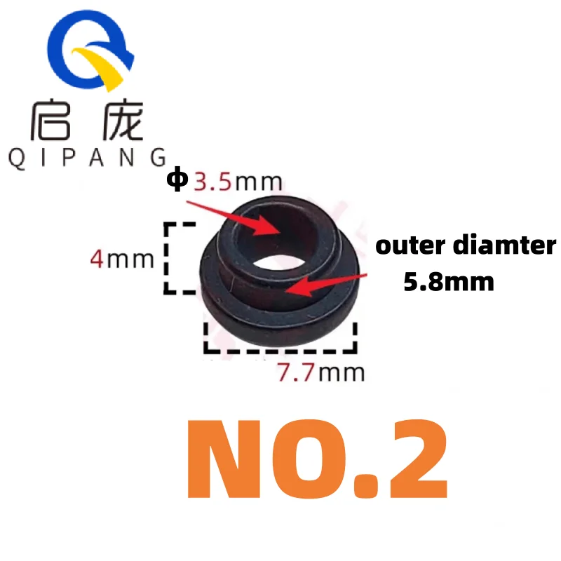 Qipang-Ceramic Porcelain Head Coil Máquina De Cordas De Porcelana, Olho Abrasivo Ilhó De Cerâmica, 20Pcs, Resistente Ao Desgaste