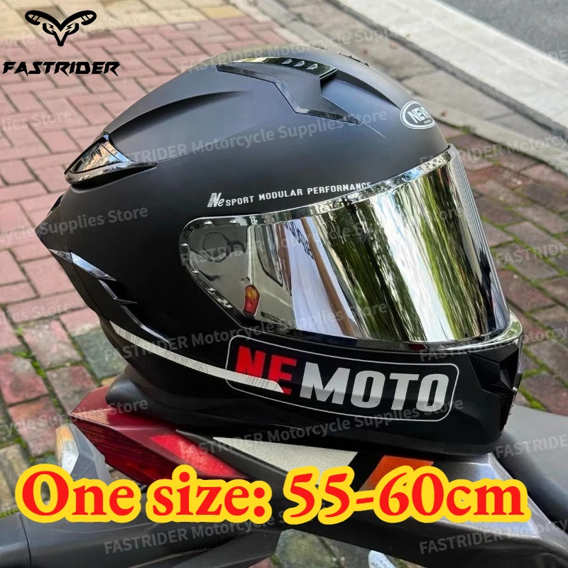 フルフェイスオートバイヘルメット防曇暖かいユニバーサルオールシーズン機関車サイクリングヘルメット男性女性用