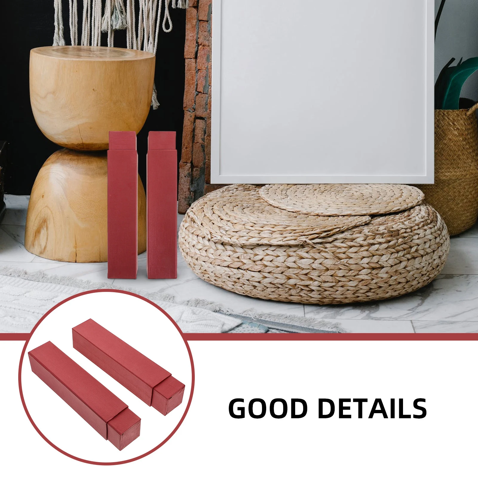 

2pcs Storage Box Calligraphy Scroll Paper Holders Cylinder Artwork Document Blueprints Wrinkle Protection