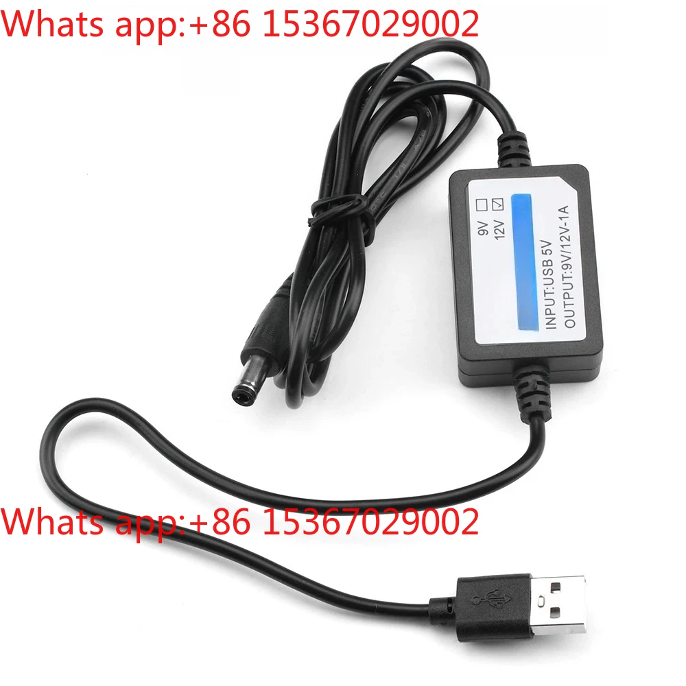 

USB-DC штекер 5,5*1,1 повышающий шнур питания от 5 В до 12 В, 1 А, вентилятор маршрутизатора, источник питания для небольших динамиков