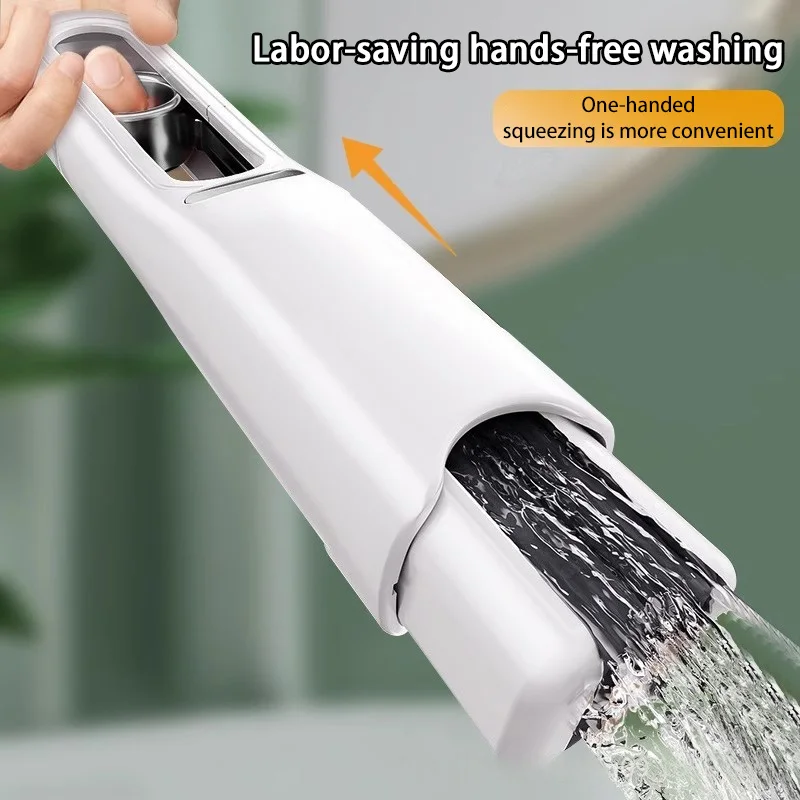 Mini Mop Folding Home Cleaning Mops Powerful Squeeze With Sponge Self-squeezing Floor Washing Mops Desk Window Car Clean Tools ﻿