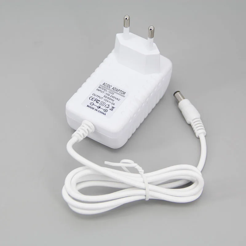 white EU US plug AC 110V-240V to DC 12V 2A 2000ma Power Supply transformer Adapter Switching Converter Charger For Strip Driver