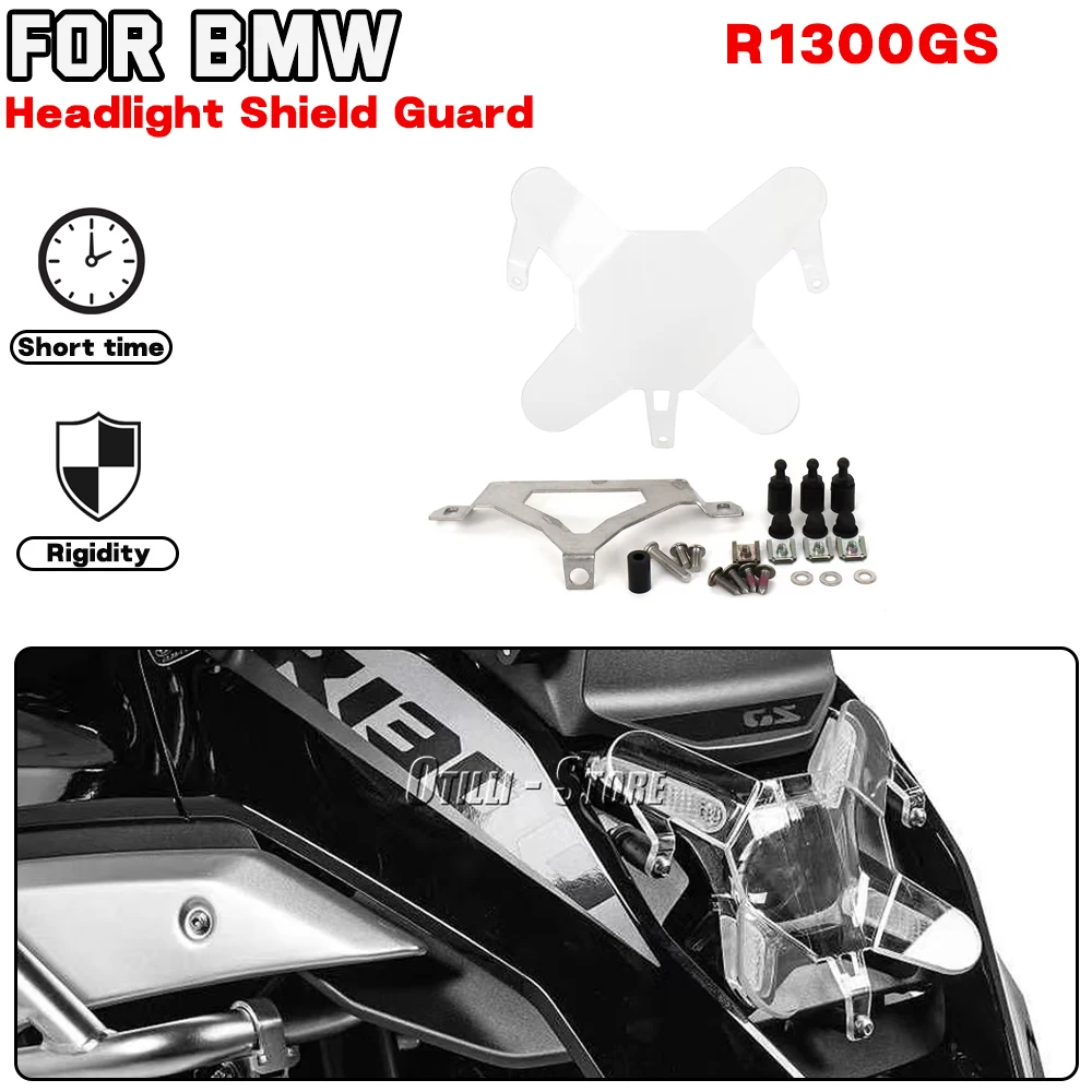 

For BMW R1300GS R1300 GS 2023- Motorcycle accessories New Headlight Headlamp Shield Guard Cover Protector Transparent