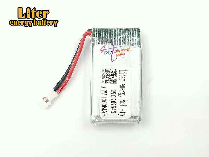 3.7V 1000mAh  X5C X5SC X5SW Tanco M68 four-axis model aircraft 3.7V 1000mAh lithium battery 902540 25c