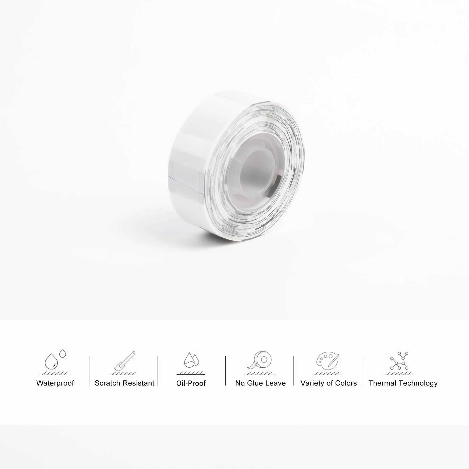 

Рулон бумаги для термопечати этикеток с 4 узорами для этикеток Q30, термопринтер для печати, клейкая бирка, водонепроницаемая