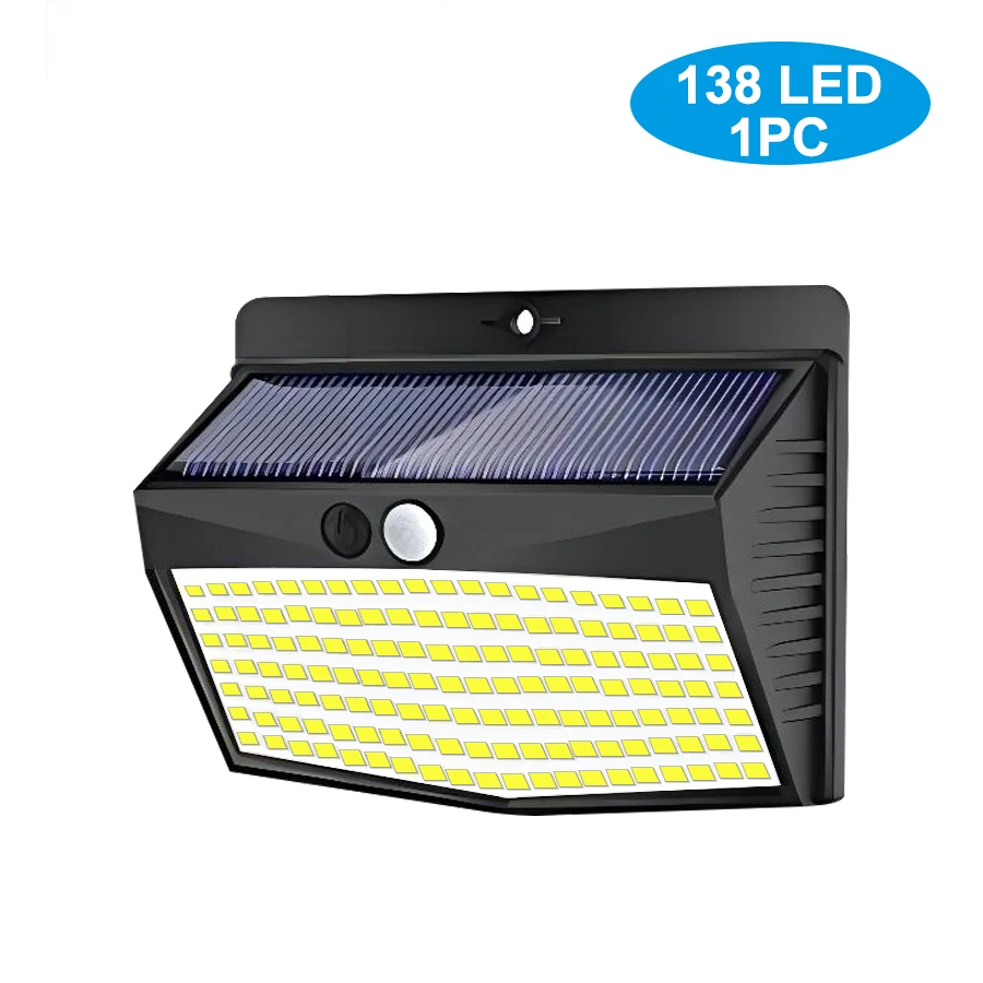 Newstyle Applique Murale Solaire 138 LED Lot de 4 5