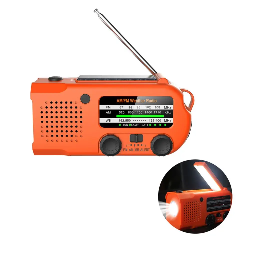 Radio Light Hand-cranked Powerful Solar Radio LED Flashlight Emergency