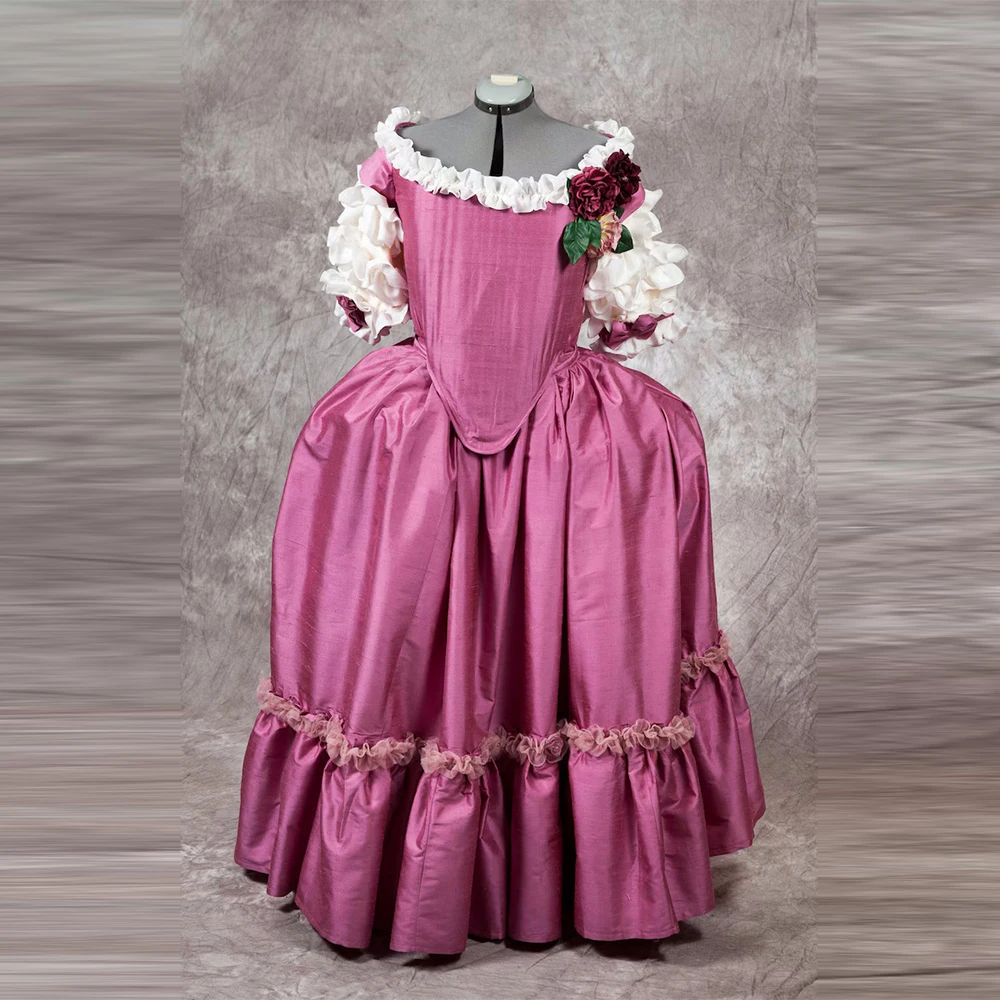 

1720s Baroque Rococo Morning Dress Victorian Civil War Southern Belle Ball Gown Historical Royal Court Princess Wedding Costume