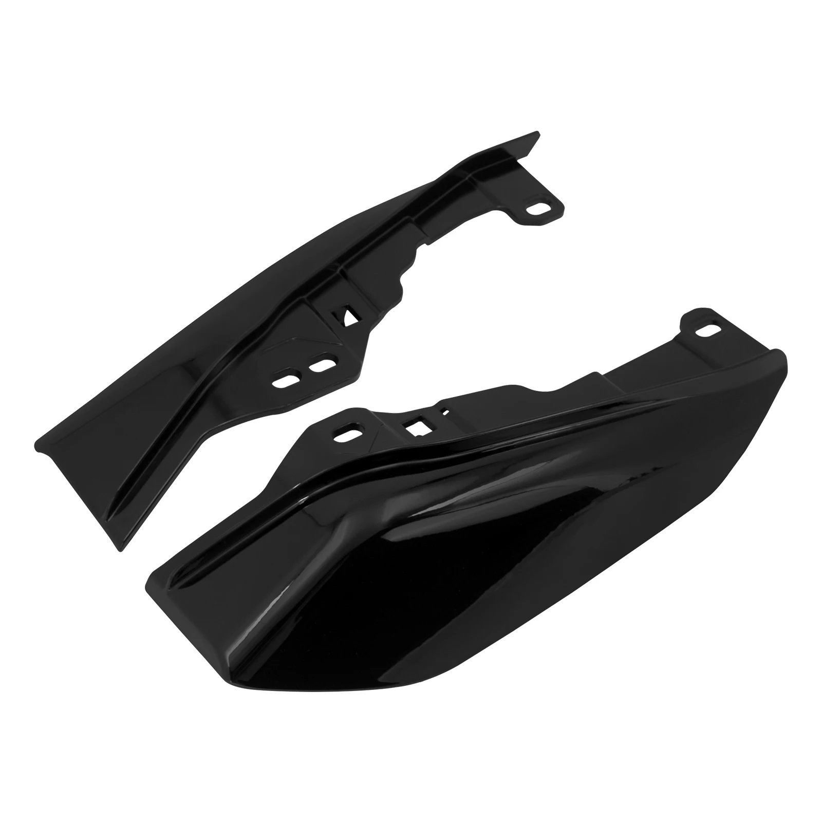 Motorcycle Mid-Frame Air Heat Shield Deflector Black For Harley Touring 2009-2022 Street Road Glide FLTRX Electra Glide FLHTK