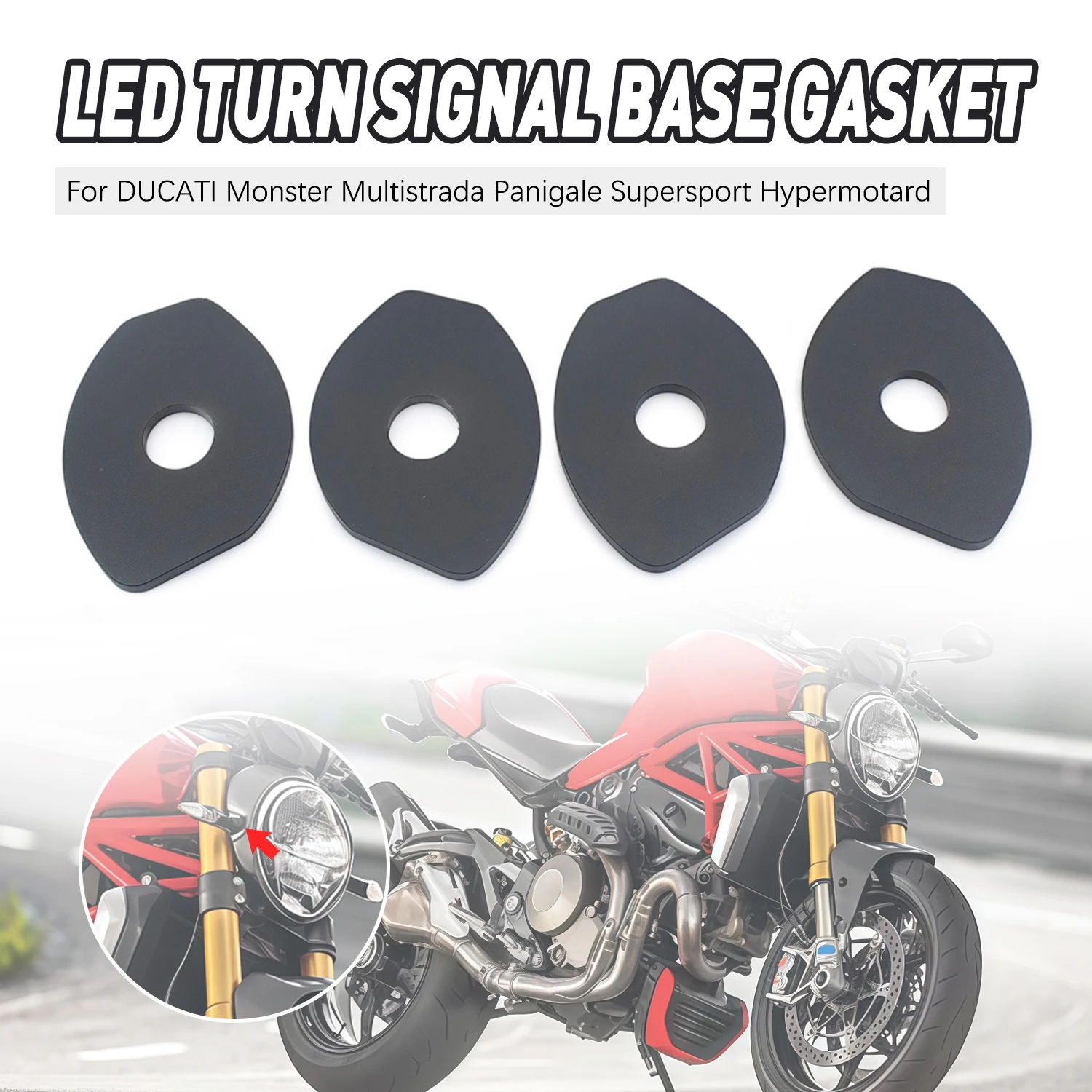 

Turn Signal Adapter Spacer Motorcycle Parts For DUCATI Monster 659 796 Multistrada 950 1200 Panigale 899 959 Hypermotard 796 821