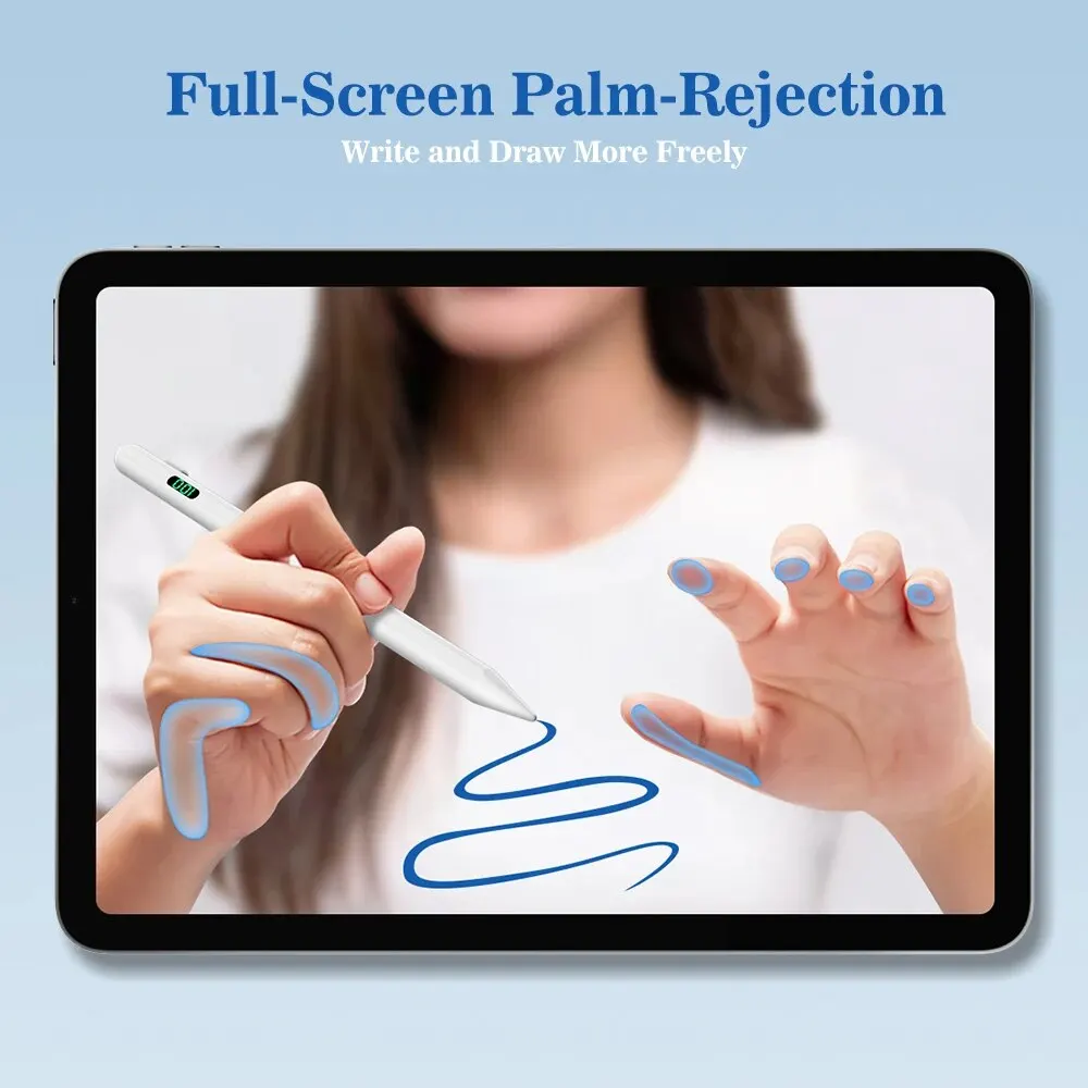 For Apple Pencil 2 1 LCD Power Display Palm Rejection iPad Pencil For iPad 2023 - 2018 Pro 11 12.9 Air 3 4 5 Mini for Apple Pen