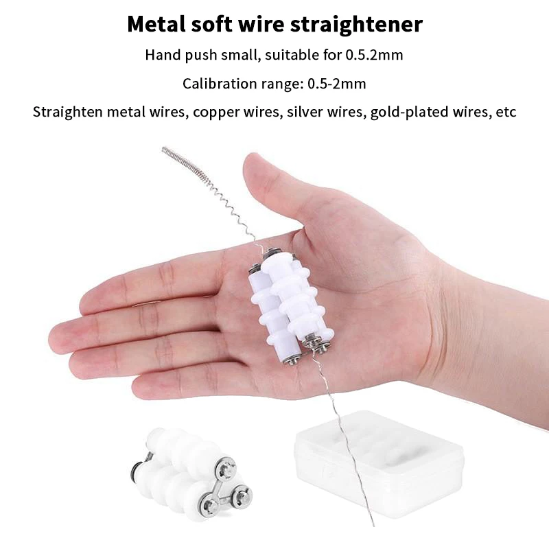 1Pc Metal Nylon Wire Straightening Machine Copper Silver Gold Wire Metal Manual Straightening Tool Straightener Jewelry Tool