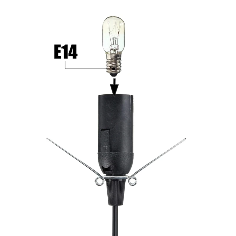 Salts Lamp Cord Light Socket 5.9FT Extension Cord with On/Off Switches and EU Power Plug Bulb Socket for Pendant Light