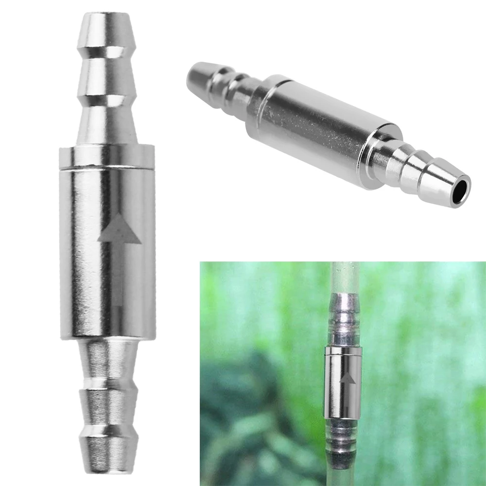 Dioxide Cylinder Stainless Steel Check Valve Non Return Water 4mm Aquarium Water Valve For CO2 equipment To CO2 System Diffuser