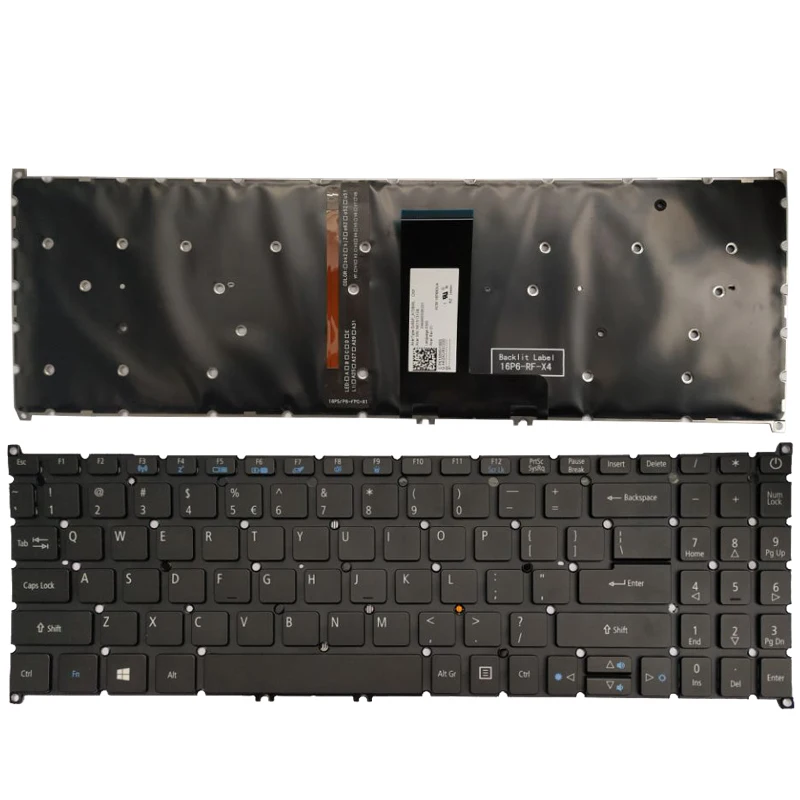 New US keyboard for Acer Swift 3 SF315-51 A317-32 Laptop US keyboard no-frame black