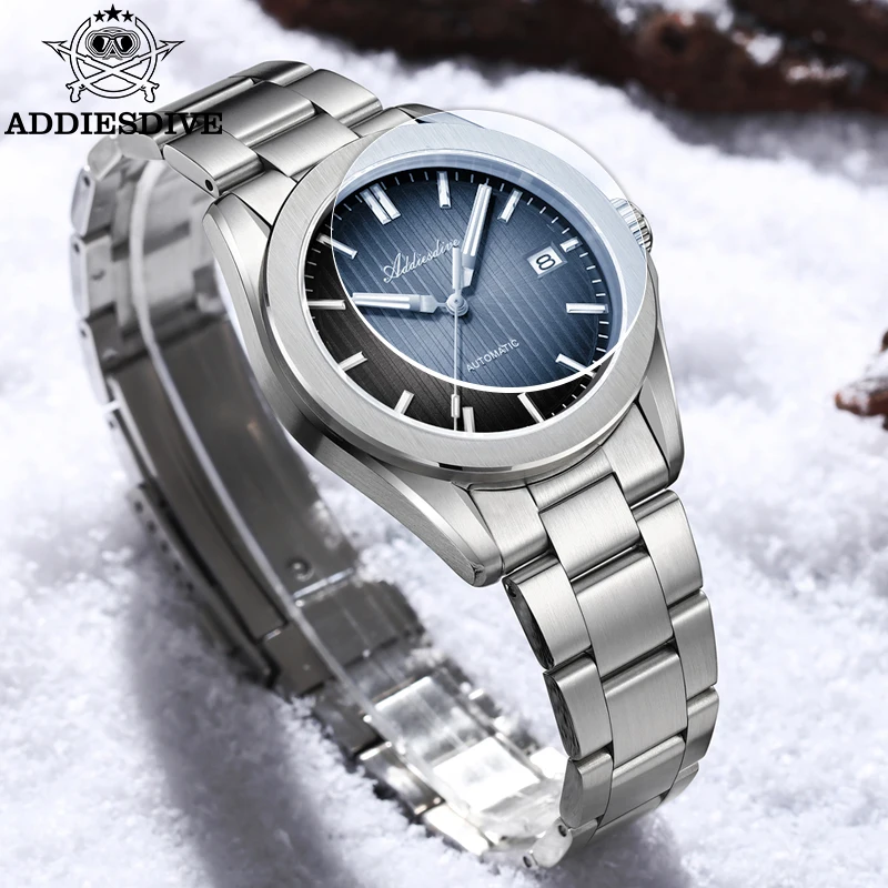 

ADDIESDIVE автоматические часы для мужчин, с сапфировым стеклом, водонепроницаемые, 20 бар, механические часы, светящиеся в темноте, мужские часы, новинка AD2080